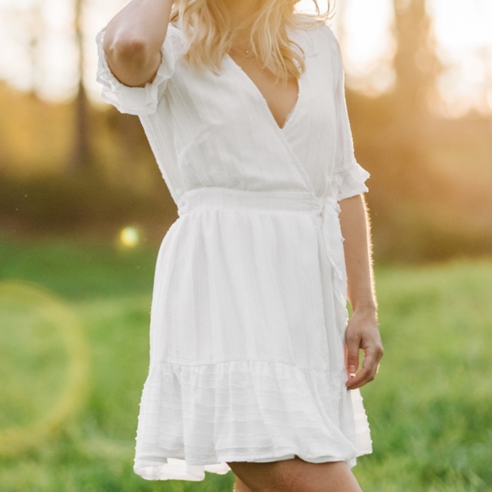 WHITE HELLO MOLLY GRADUATION DRESS, WORN ONCE